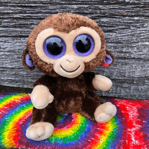 TY Beanie Babies Coconut the Monkey plushie stuffed animal toy plush Beanie Boos - Picture 1 of 10